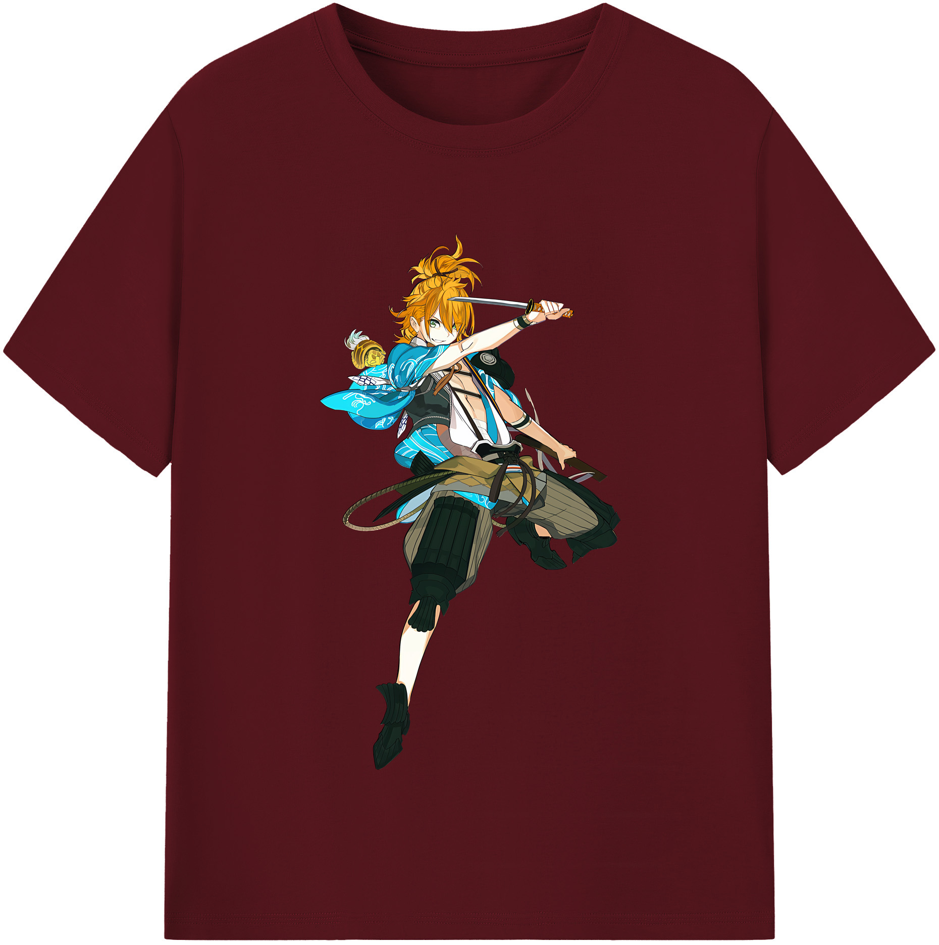 （画像用） 刀剣乱舞 Touken Ranbu 綿100％半袖Tシャツ（フロントプリント）